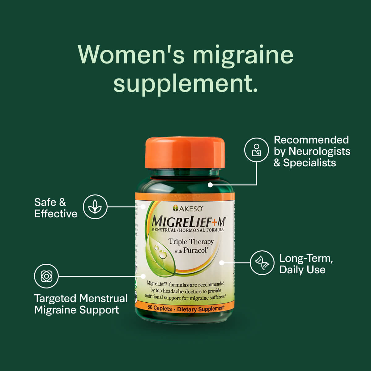 MigreLief+M benefits.