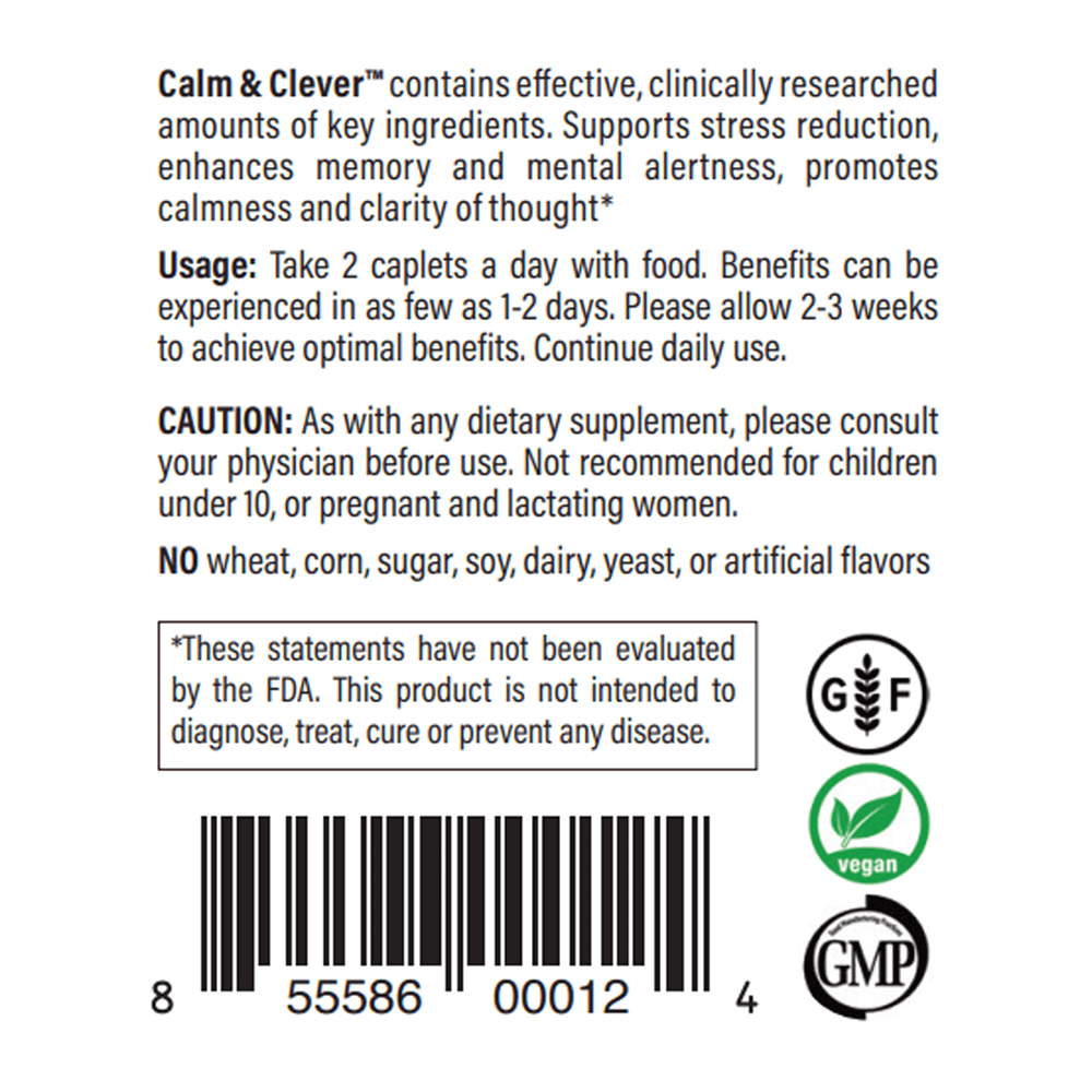 Calm & Clever usage instructions. 