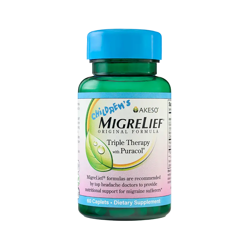 A bottle of Children's MigreLief.