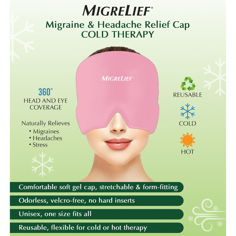 MigreLief Migraine Headache Relief Cap