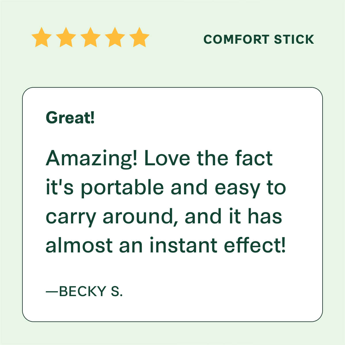 MigreLief Comfort Stick review.