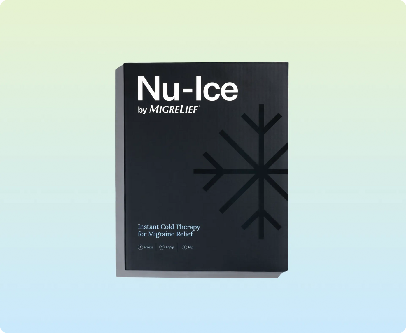 The MigreLief Nu-Ice Cap packaging