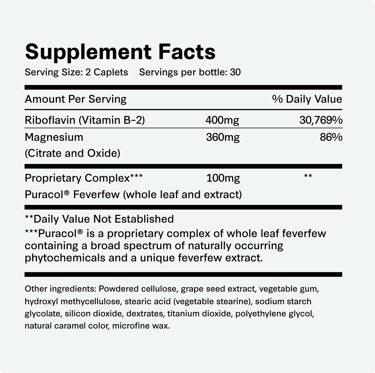 MigreLief Original Formula